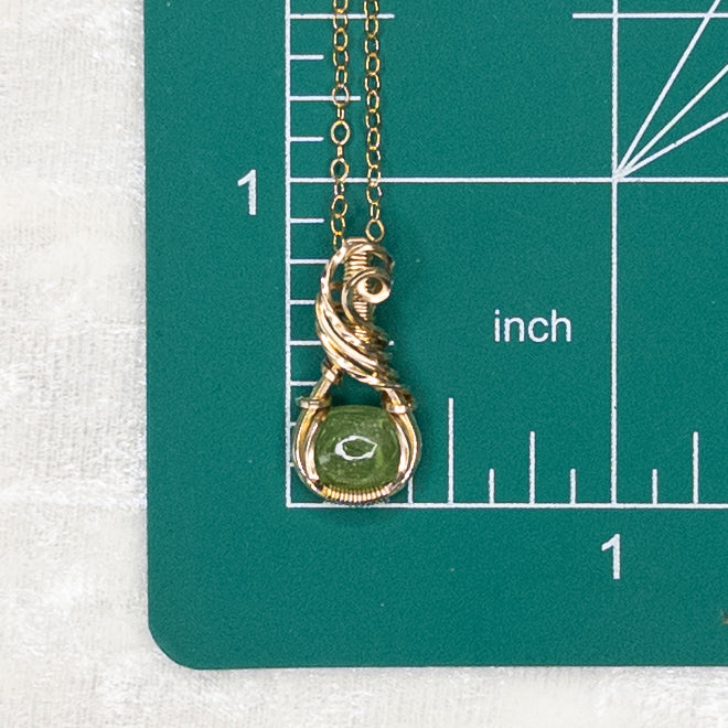 Micro Peridot 14k Gold-Filled Pendant