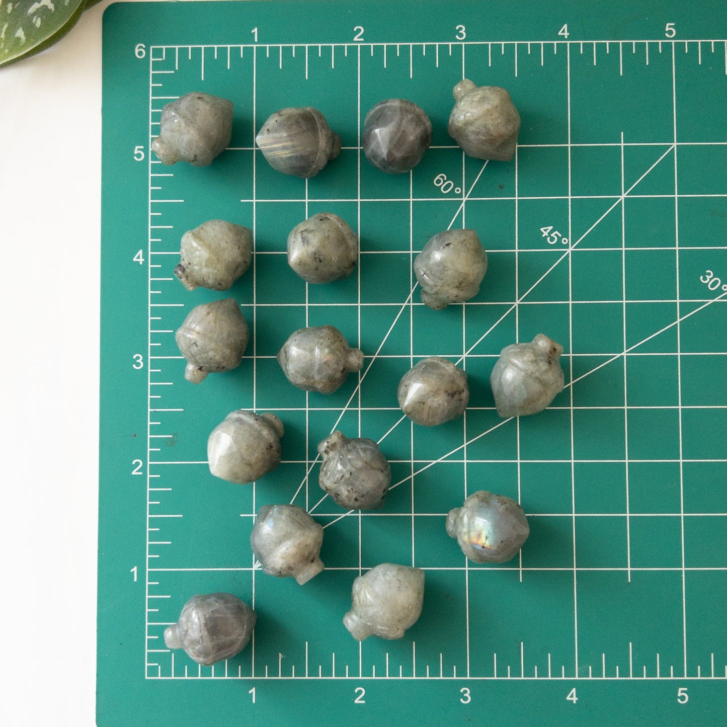 Mini Labradorite Acorn