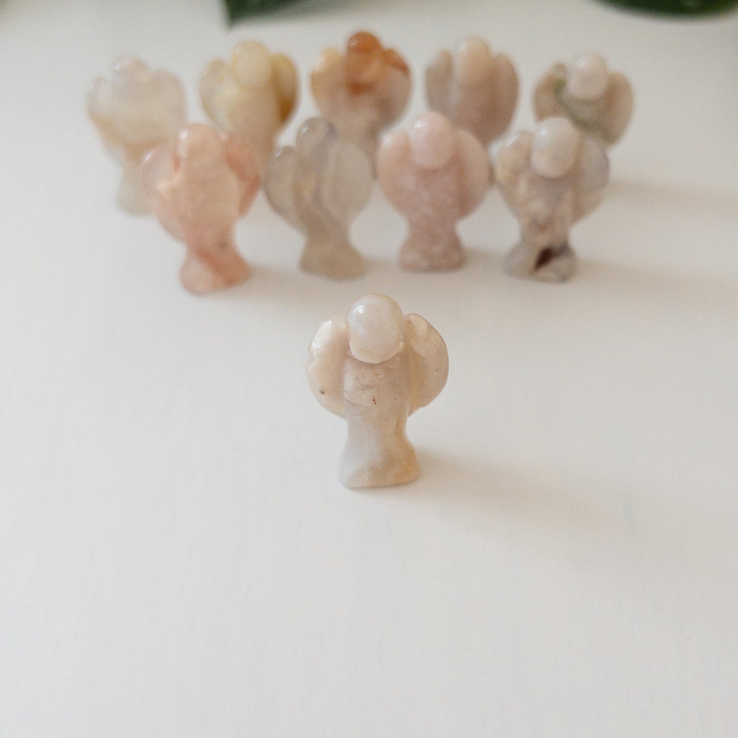 Mini Flower Agate Angel