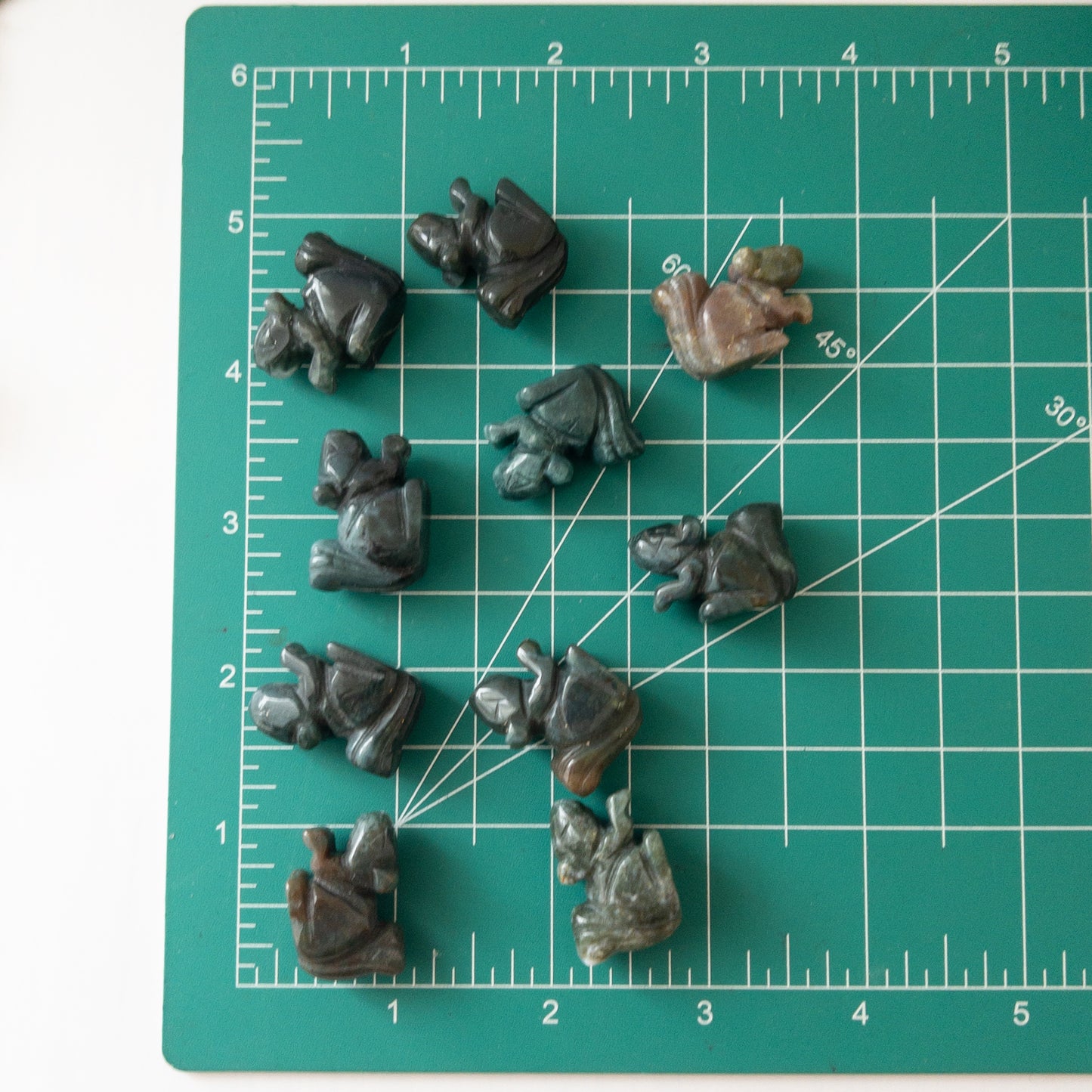 Mini Moss Agate Squirrel