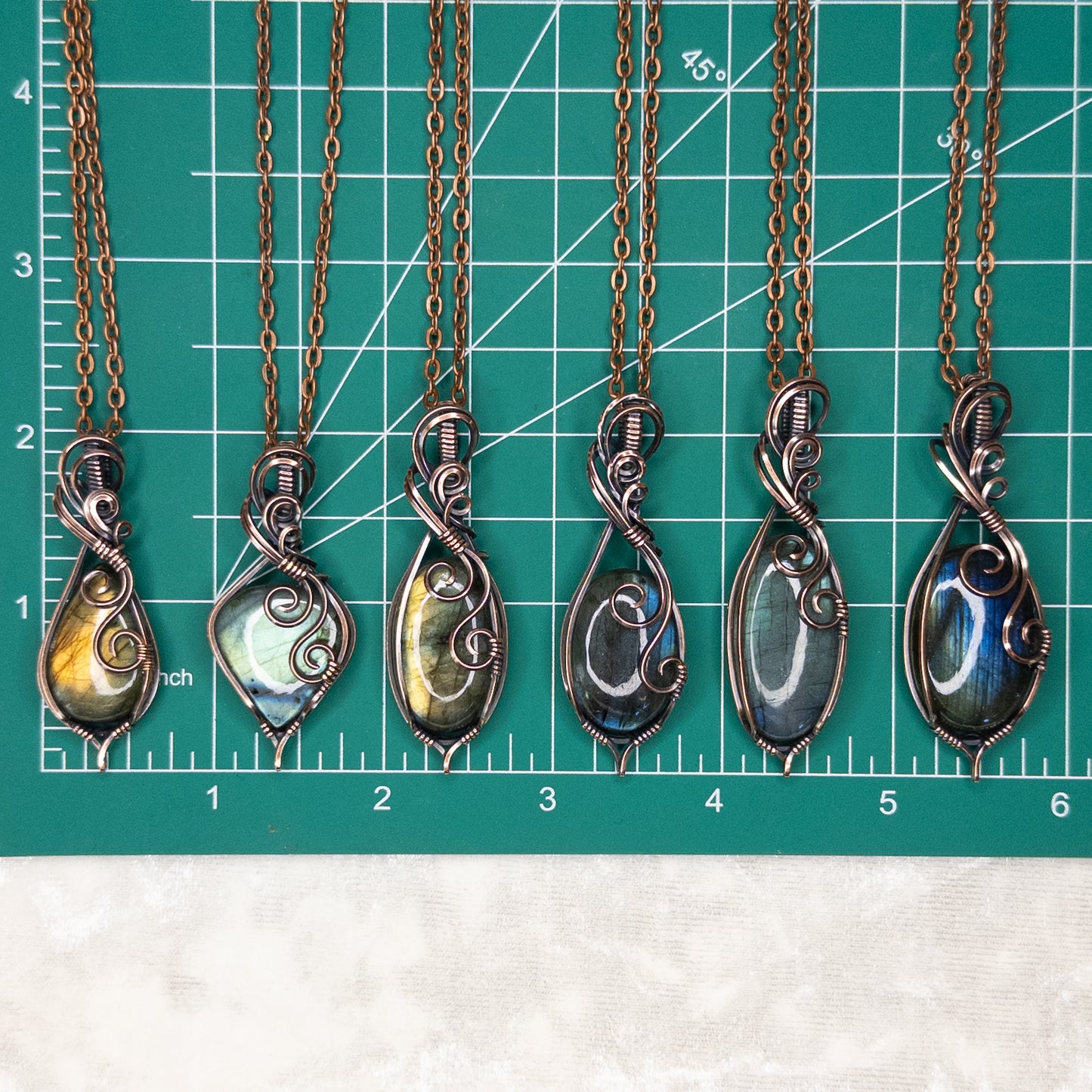 You-Pick Labradorite Antiqued Copper Pendant