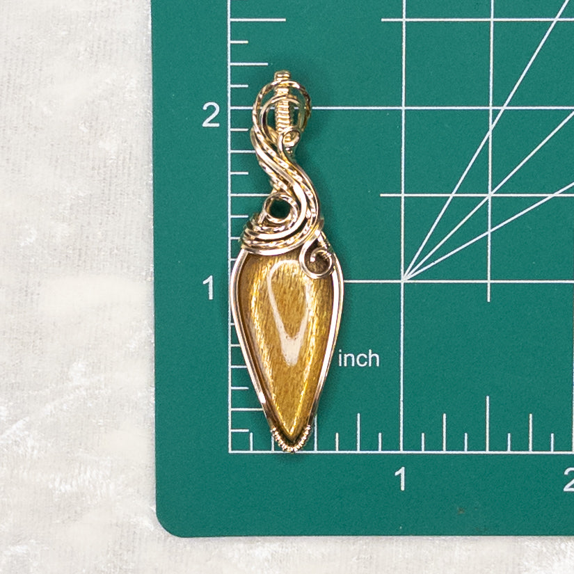 18.35ct. Meteor Shower Sunstone & 14K. Gold-Filled Pendant