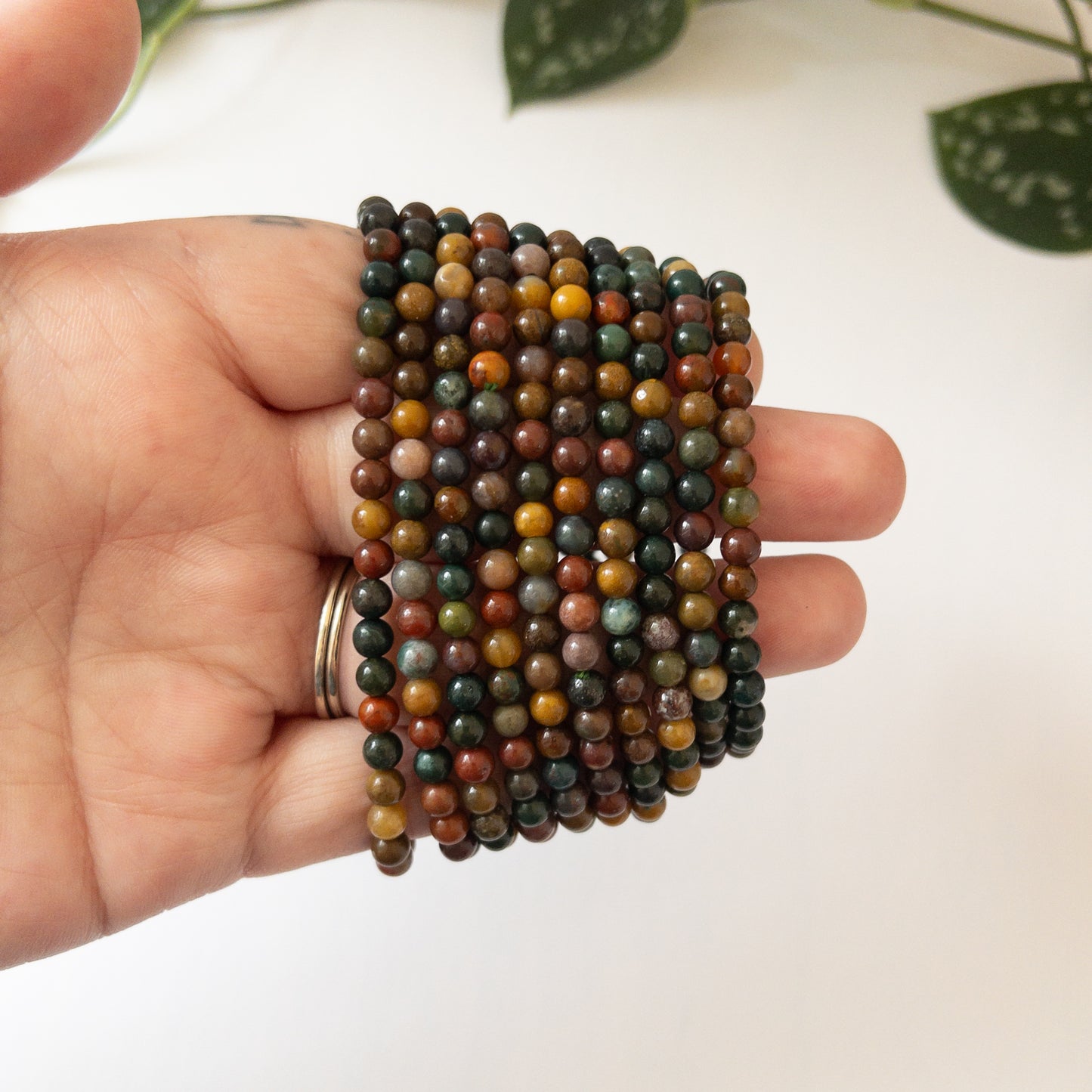 Sea Jasper Stretch Bracelet (5mm)