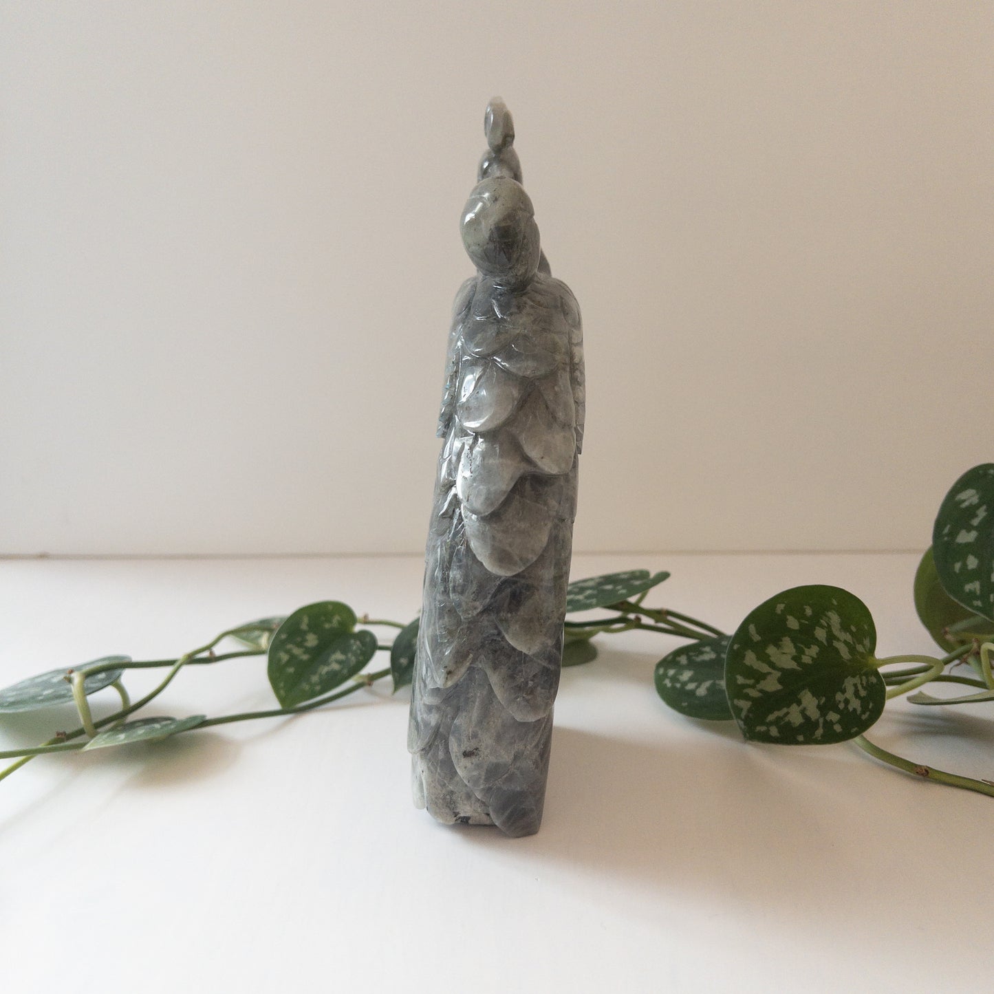 Purple Labradorite Phoenix Breathing Fire