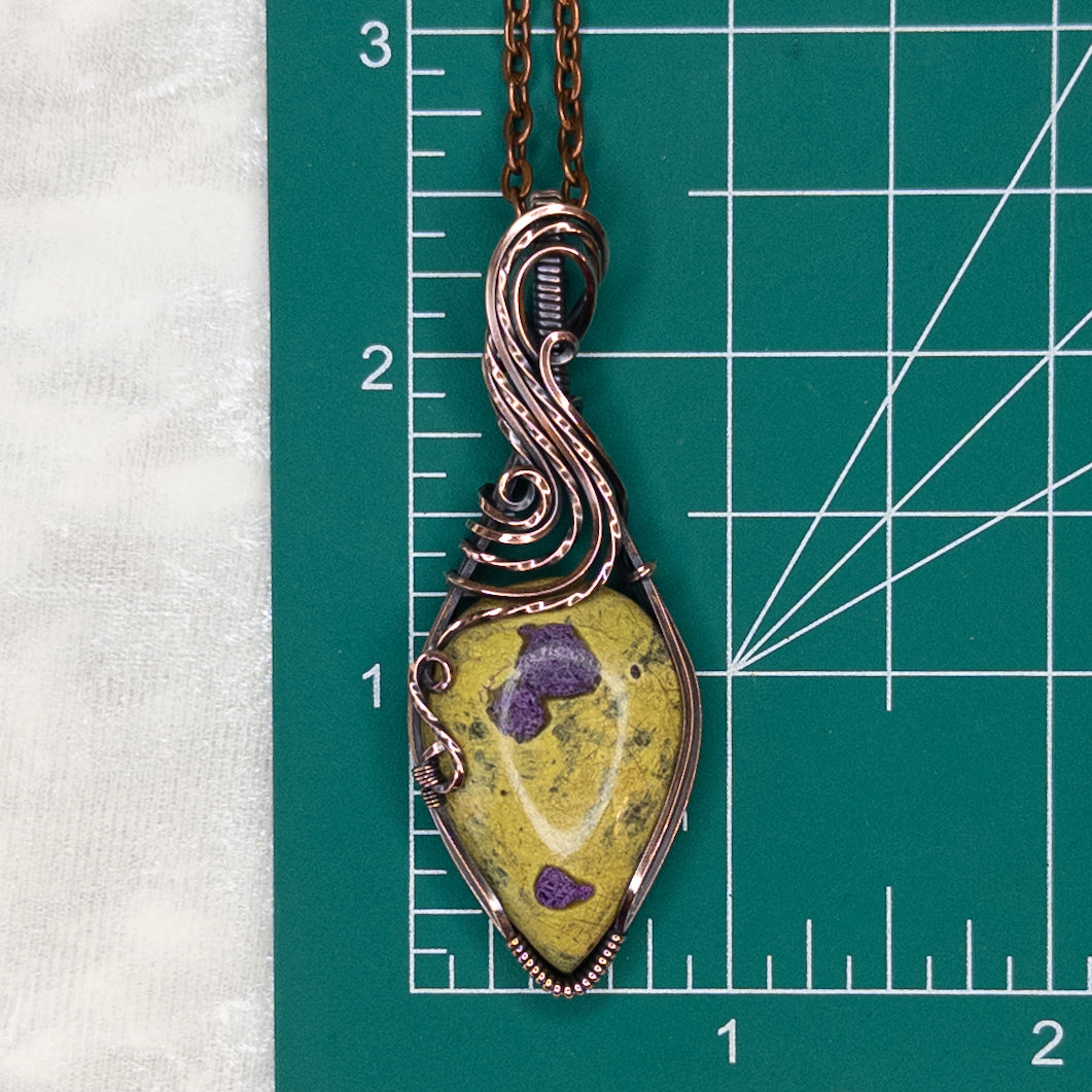 Atlantisite Antiqued Copper Pendant