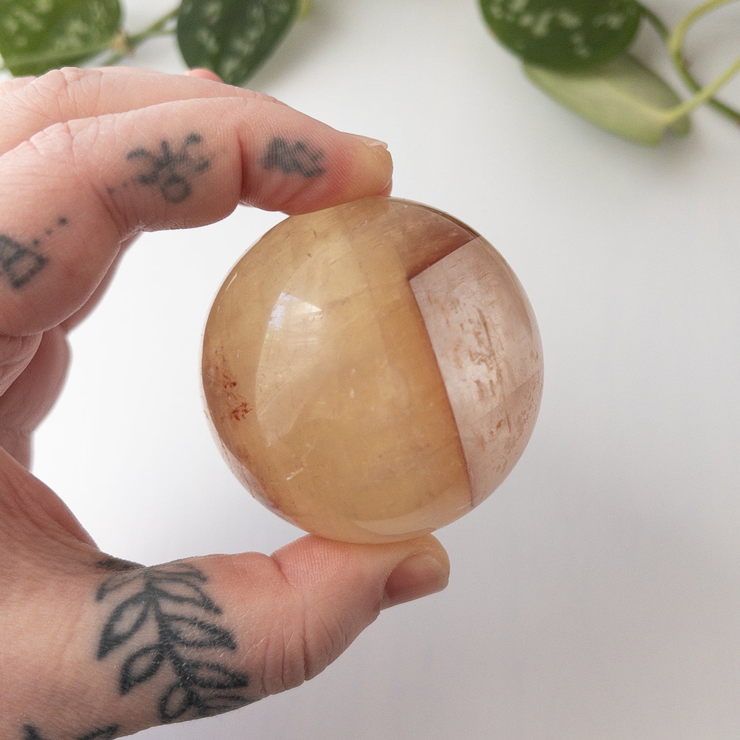 Red & Yellow Calcite Sphere (2.11in.)