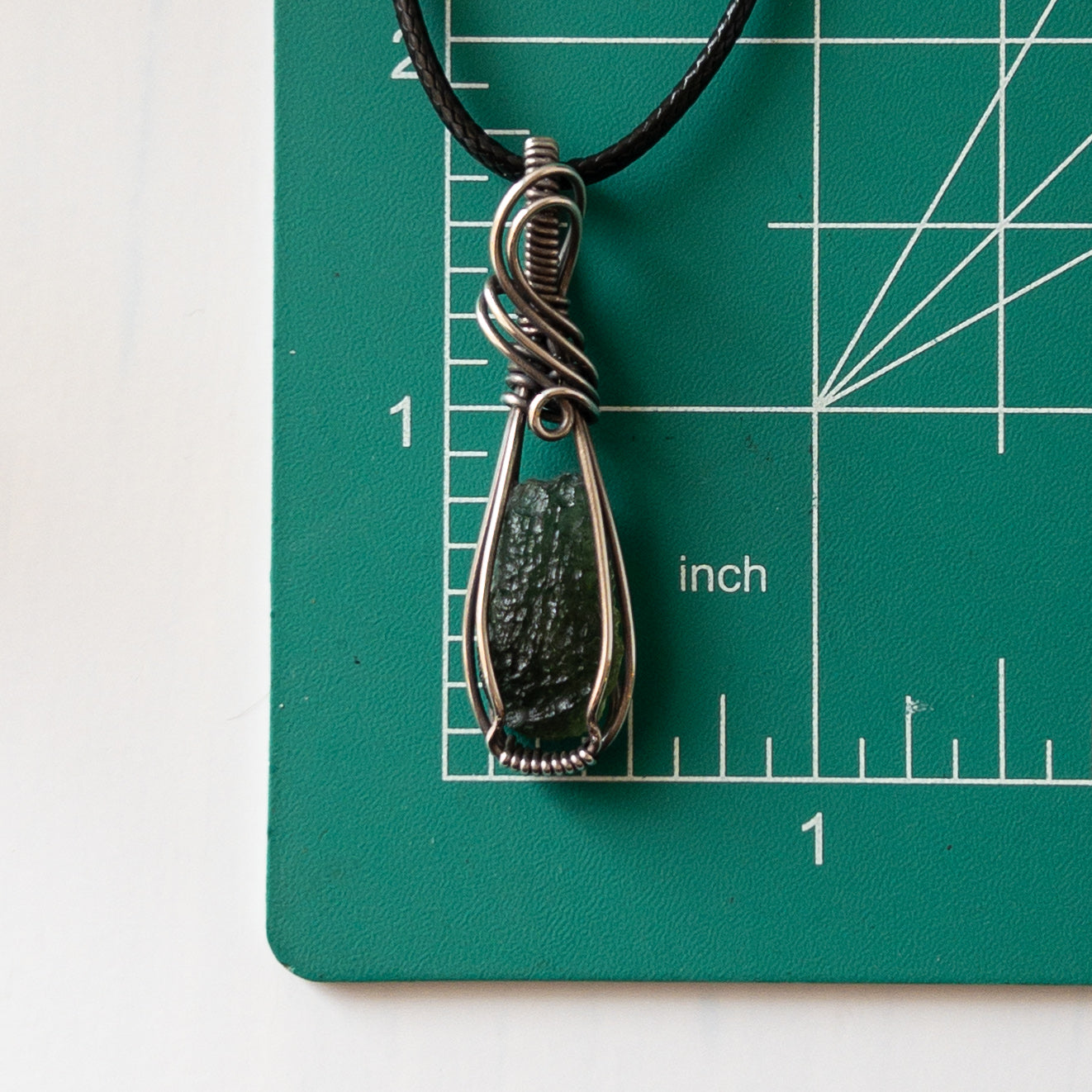 1 Gram Moldavite & Sterling Silver Wrapped Pendant