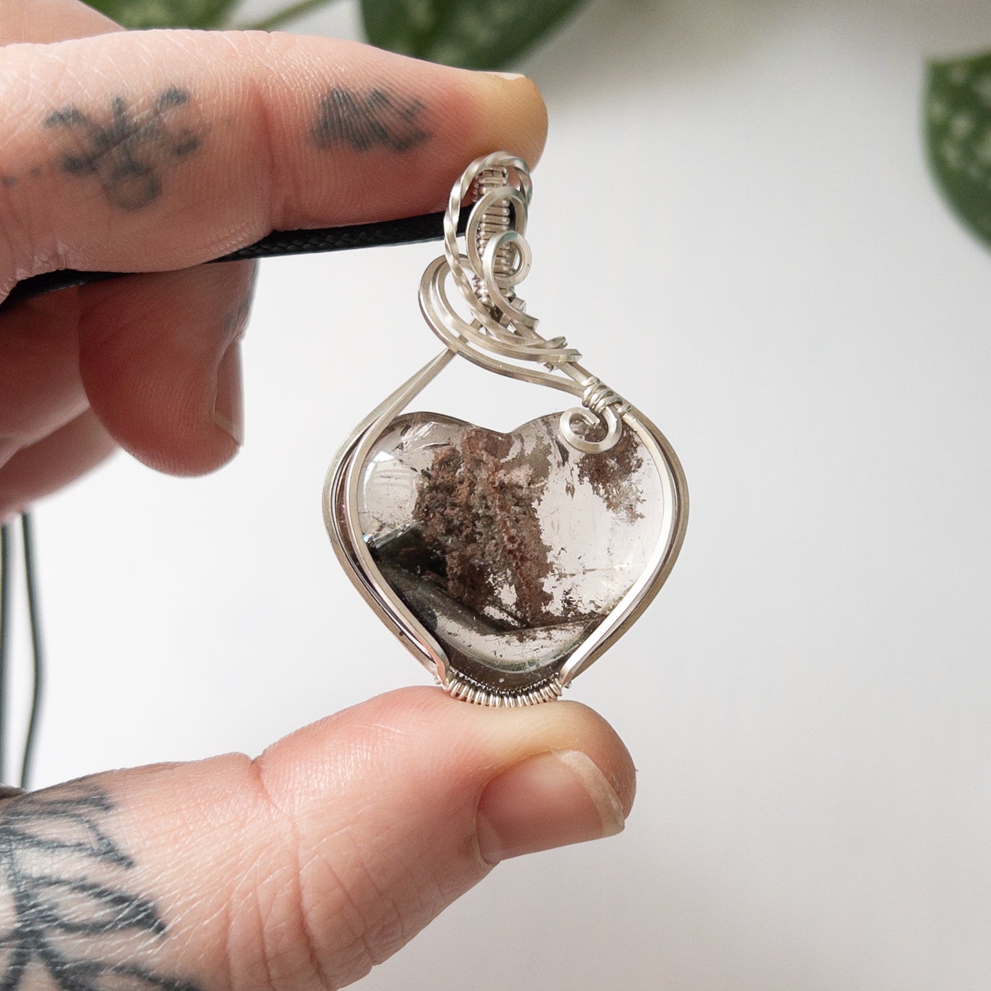 Garden Quartz & Sterling Silver Pendant