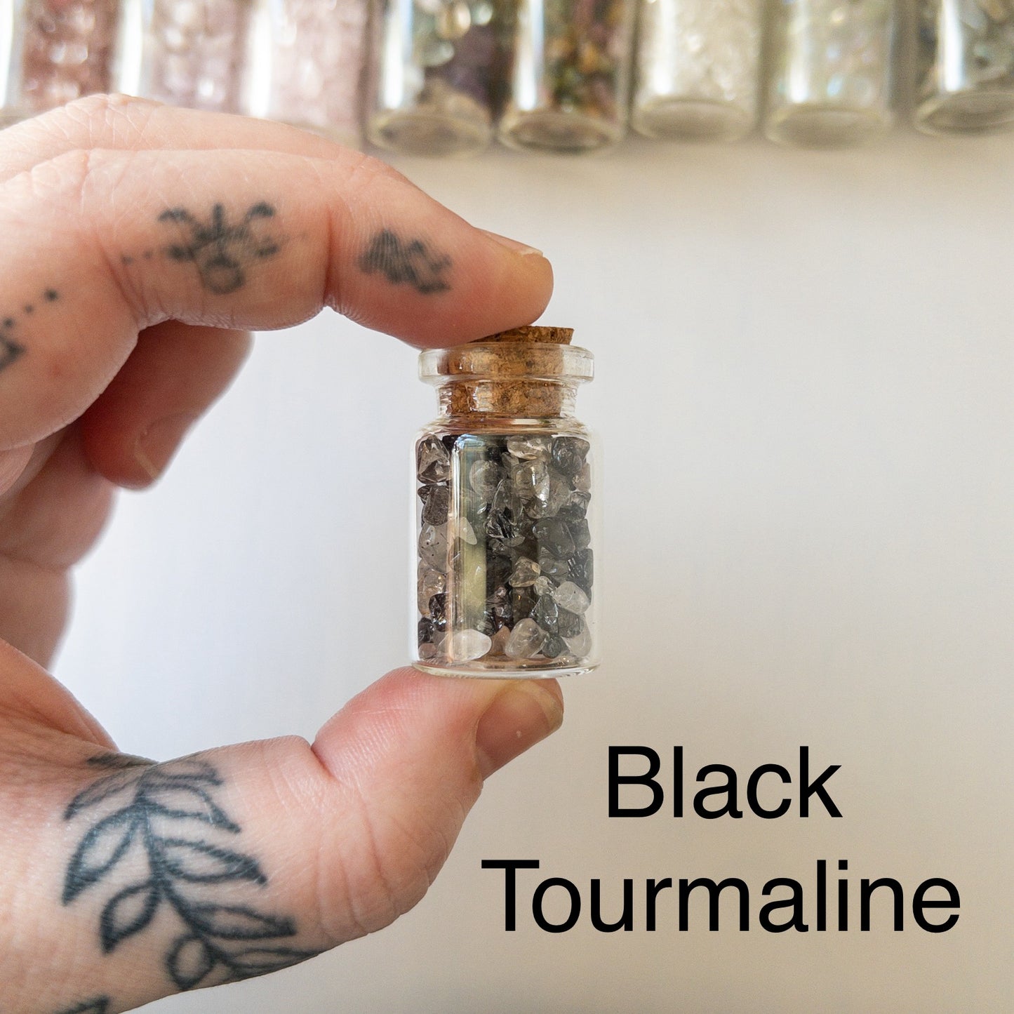 Crystal Chip Bottle - 22 Crystals Available