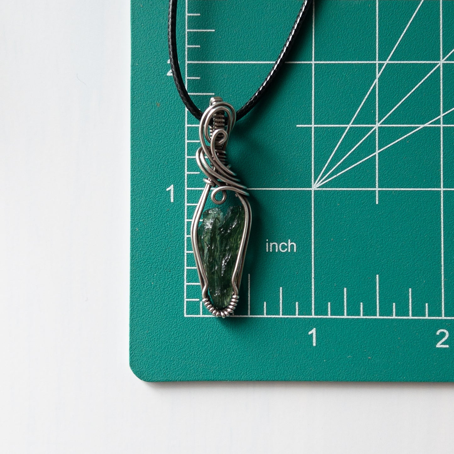 .65 Gram Moldavite & Sterling Silver Wrapped Pendant