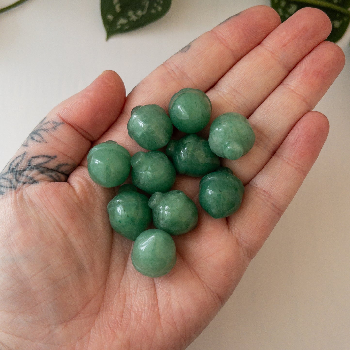 Mini Green Aventurine Acorn