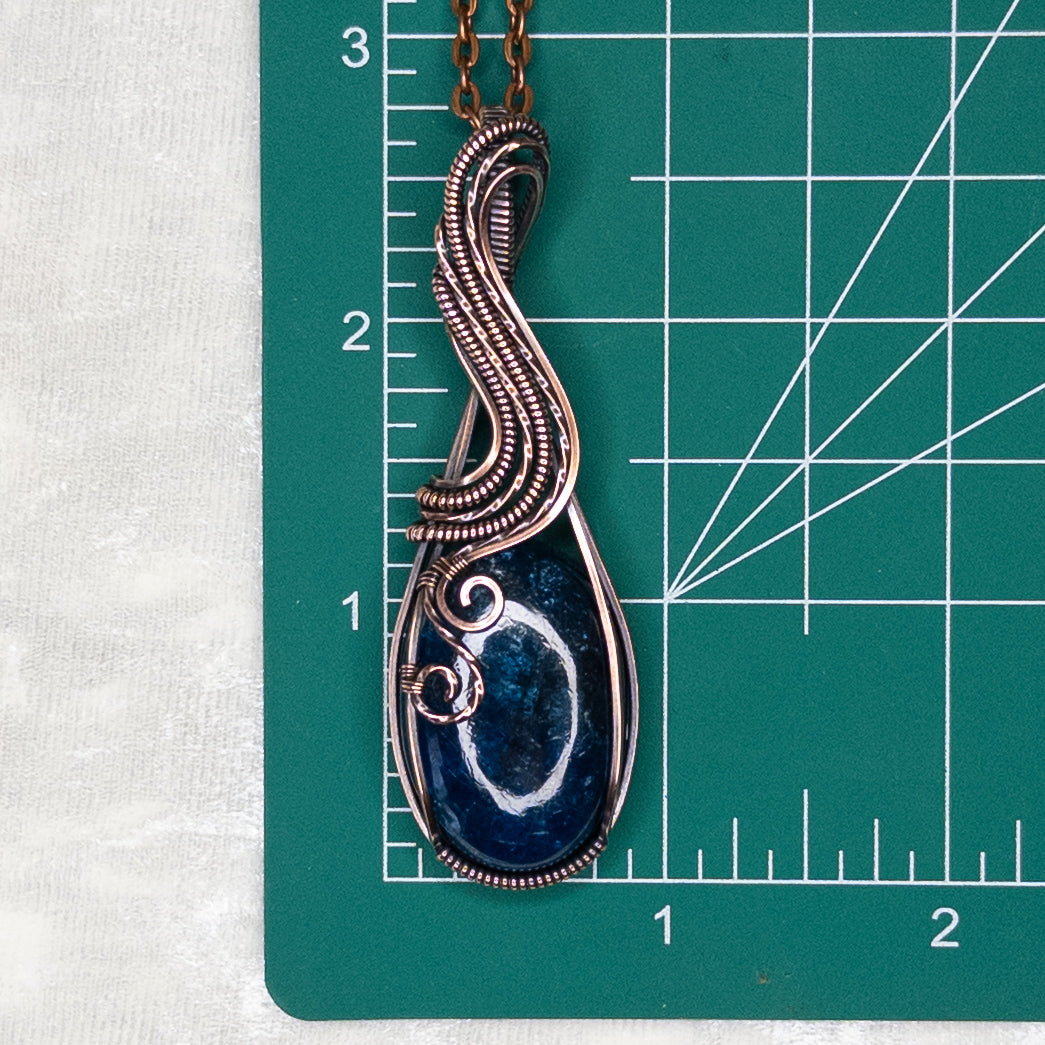 Apatite Antiqued Copper Pendant