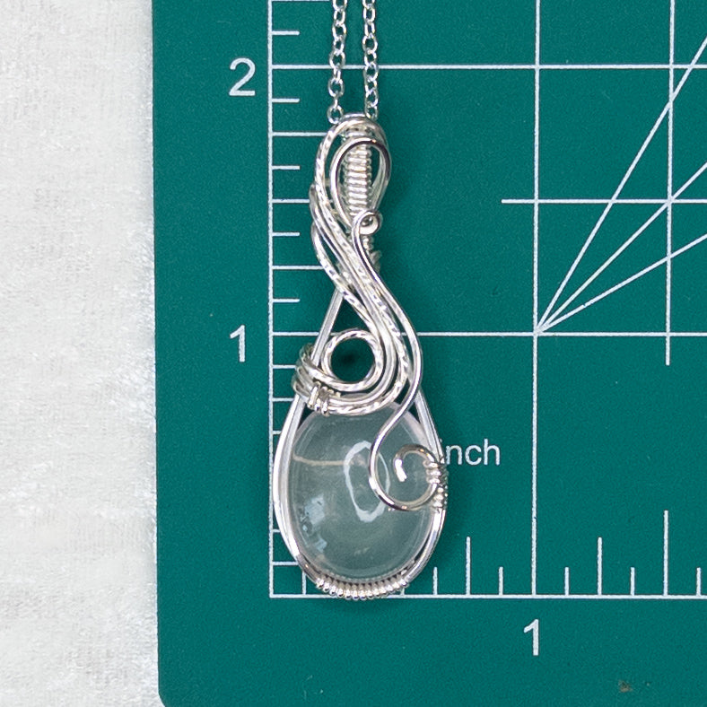 Rose Quartz .925 Sterling Silver Pendant