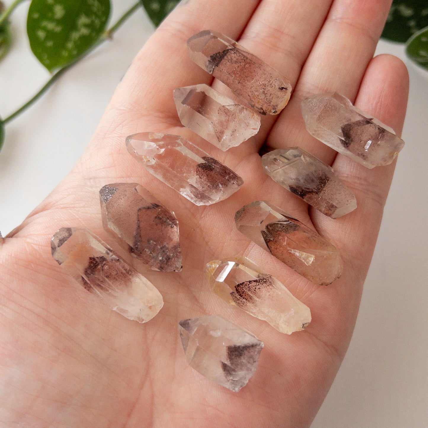Small Sunset Phantom Quartz Point - India