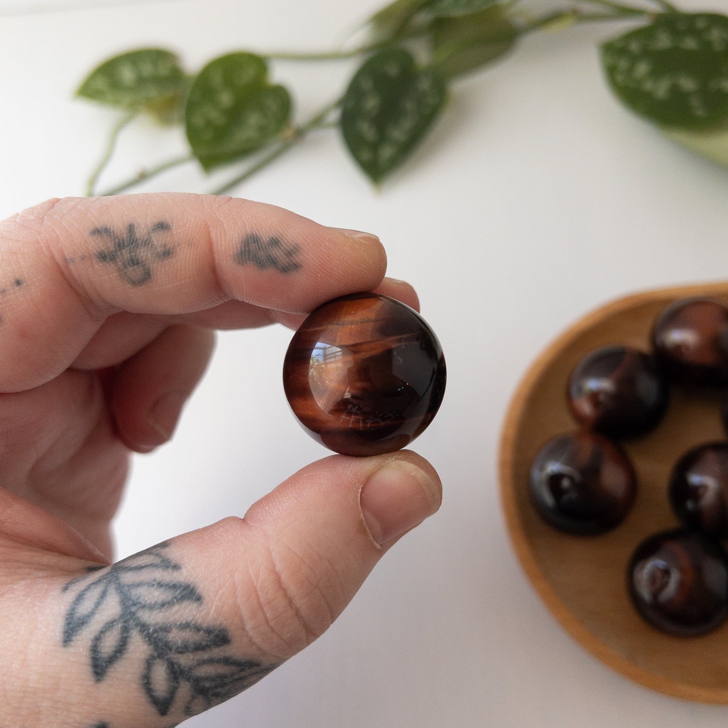 Red Tiger’s Eye Mini Spheres