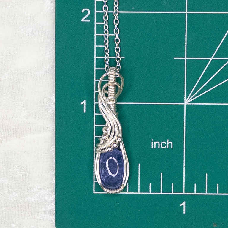 4.1ct. Tanzanite .925 Sterling Silver Pendant