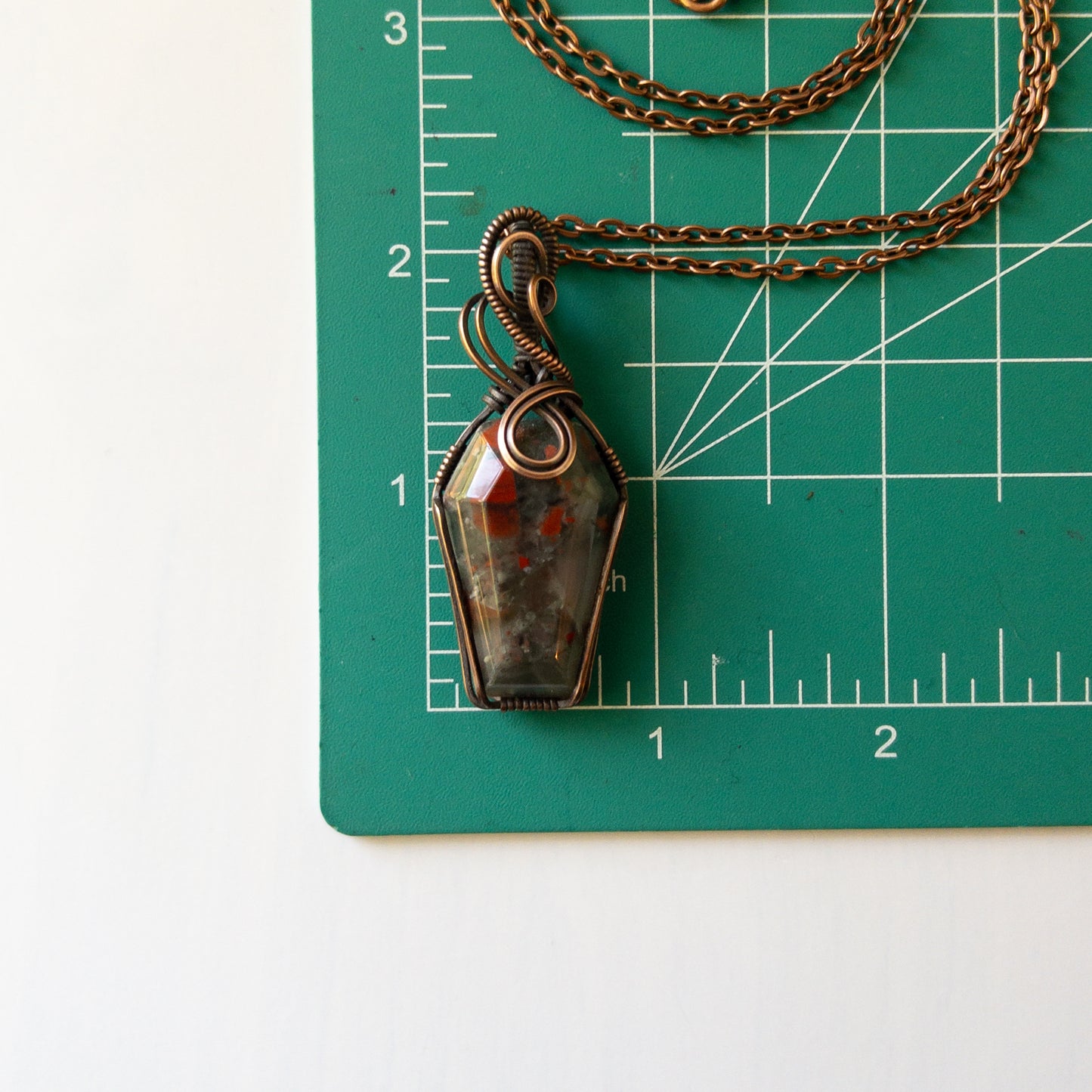 Coffin Pendant - African Bloodstone (B)