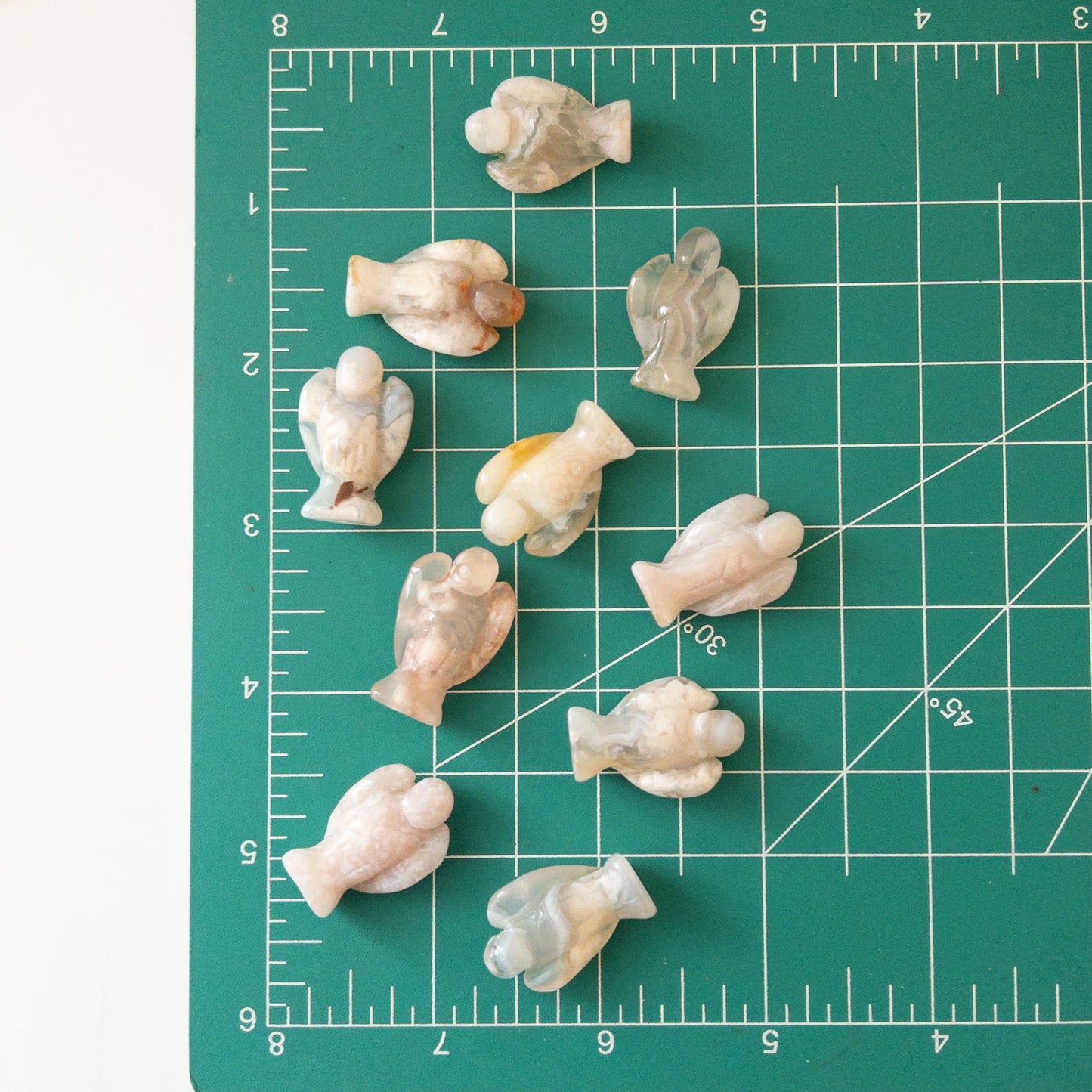 Mini Flower Agate Angel