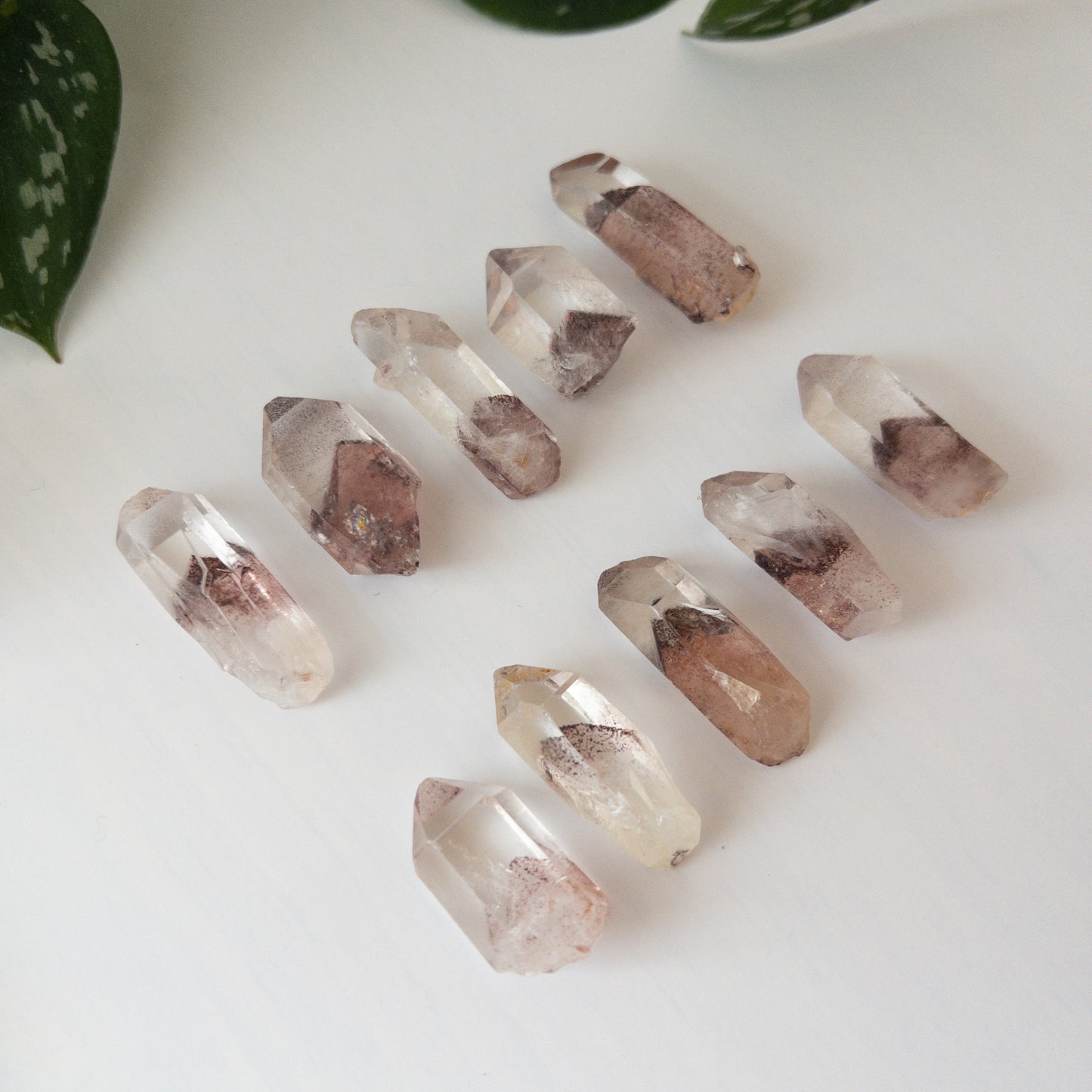 Small Sunset Phantom Quartz Point - India
