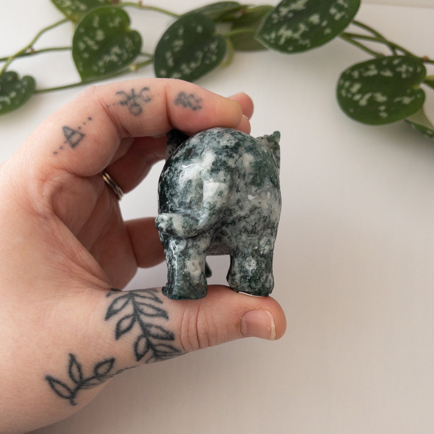 Tree Agate Elephant