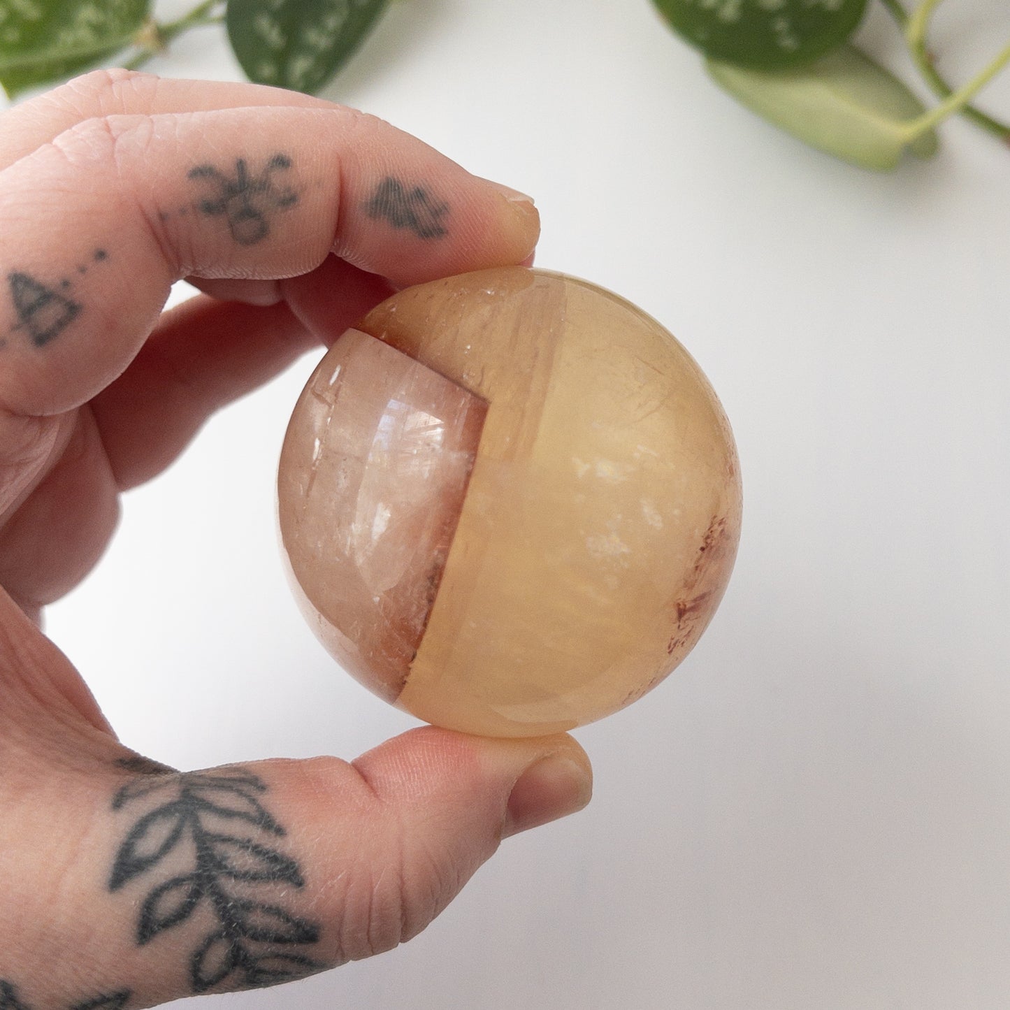 Red & Yellow Calcite Sphere (2.11in.)