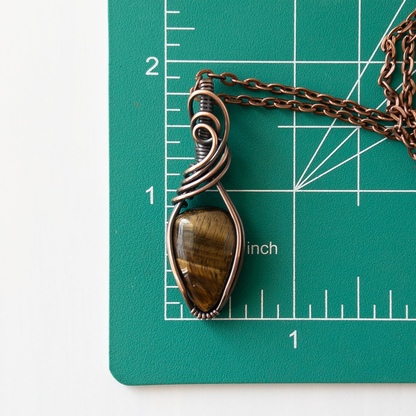 Tiger’s Eye & Copper Wrapped Pendant