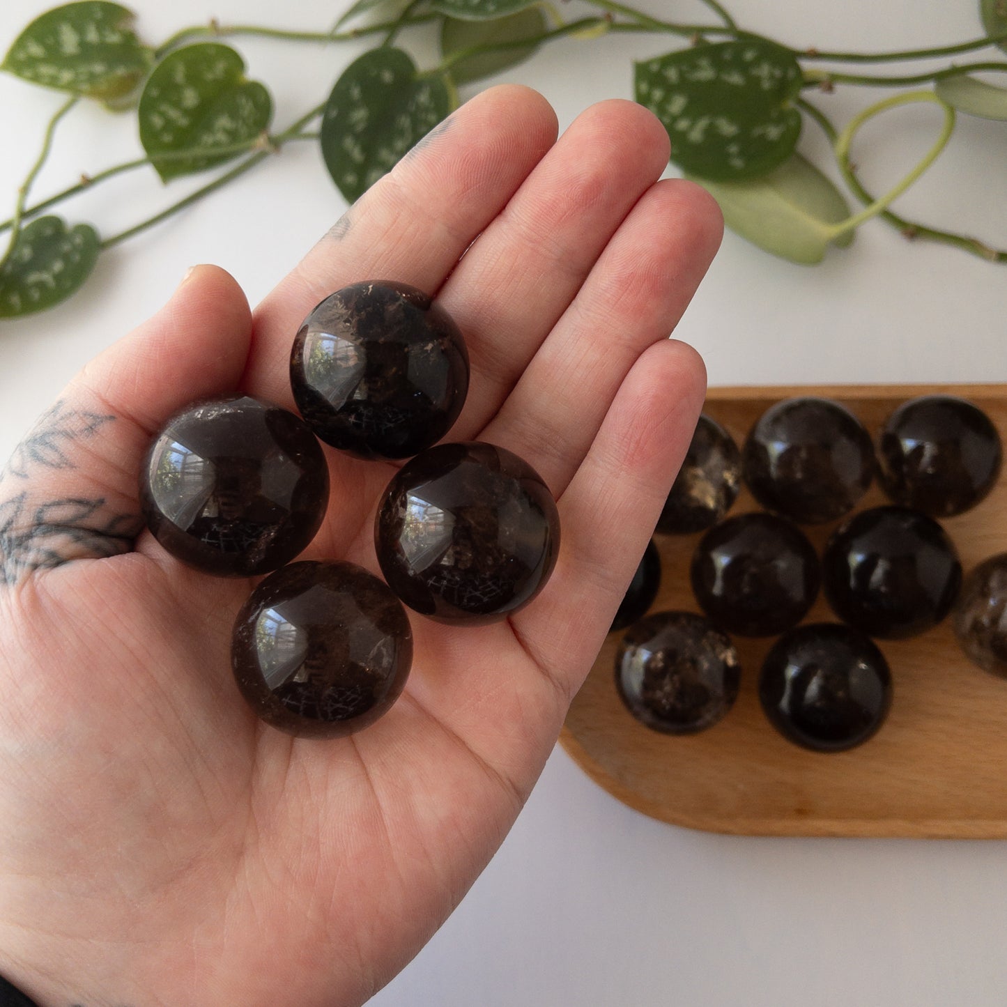 Smoky Quartz Mini Spheres