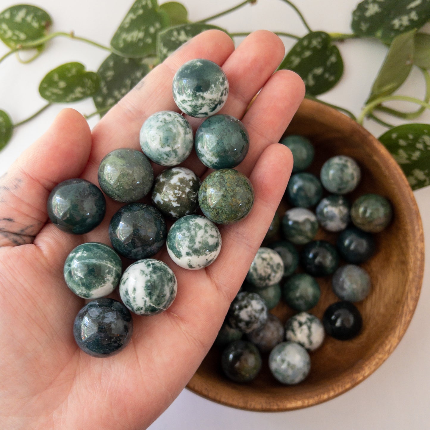 Moss Agate Mini Sphere