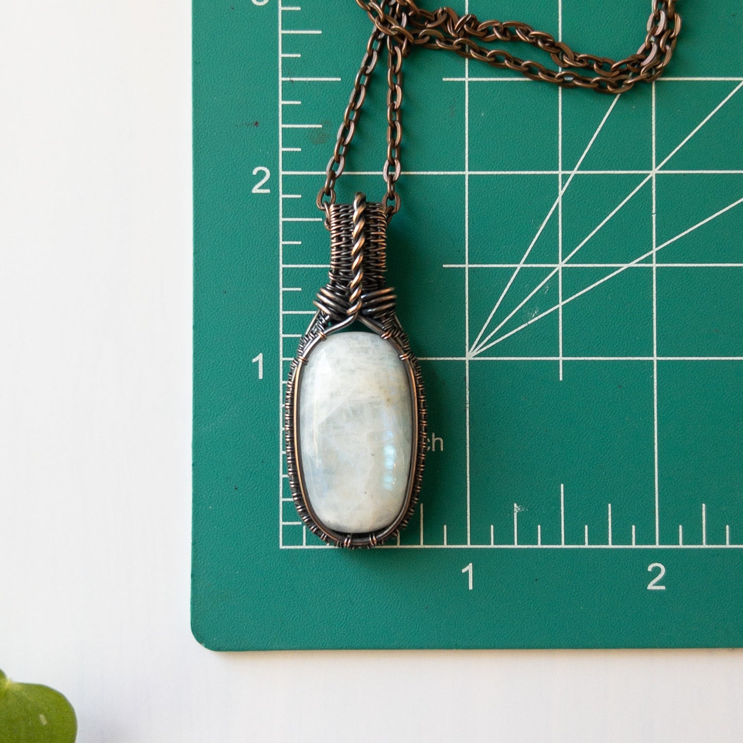 Moonstone Copper Pendant