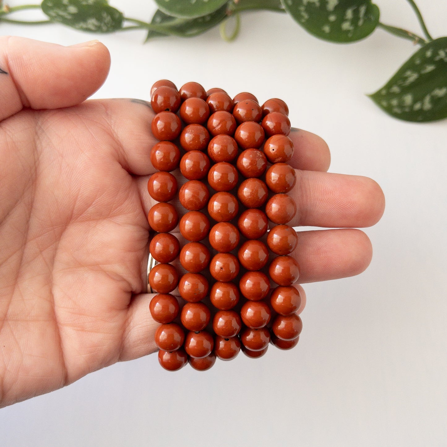 Red Jasper Stretch Bracelet 8.75mm