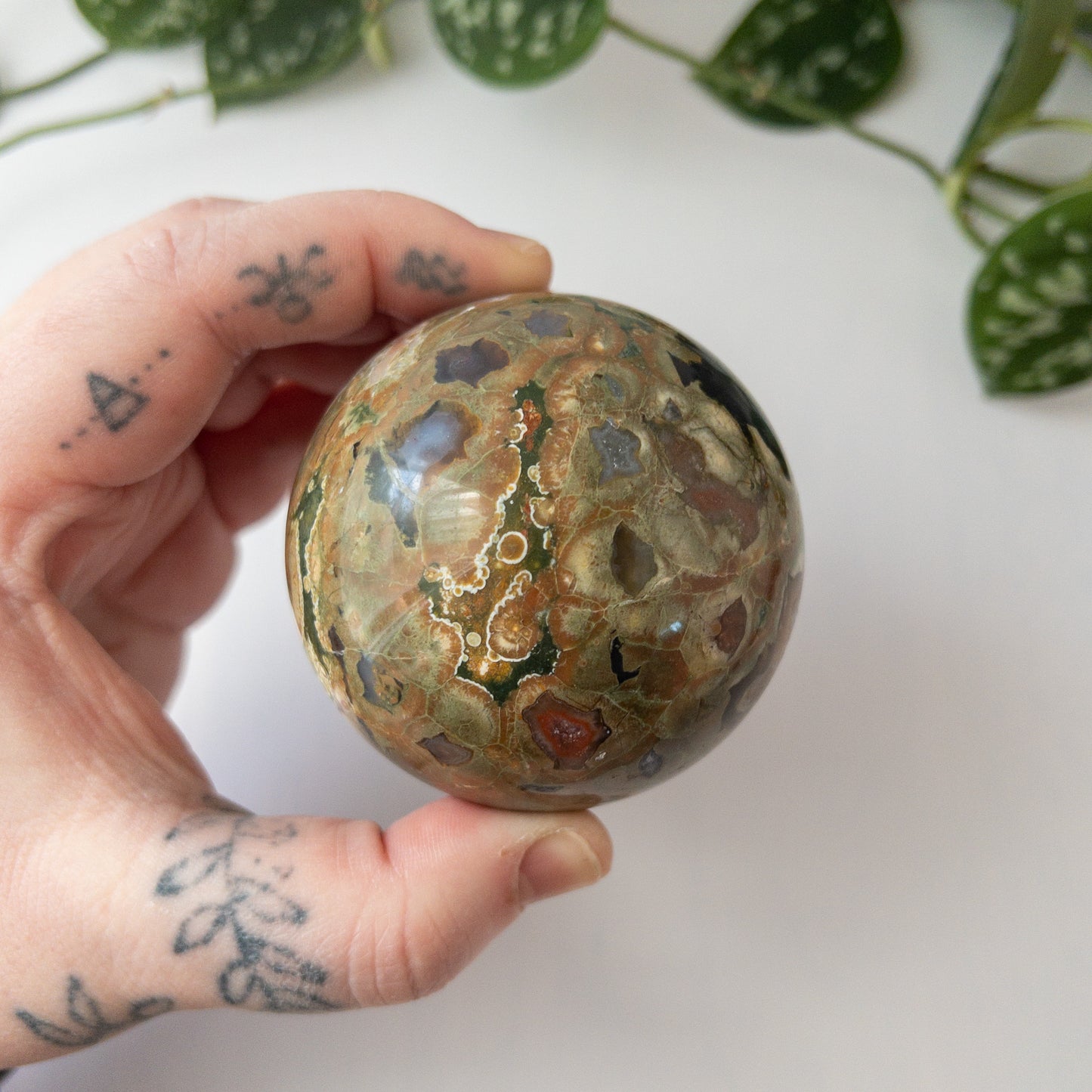 Rainforest Jasper Sphere (2.5 in.)