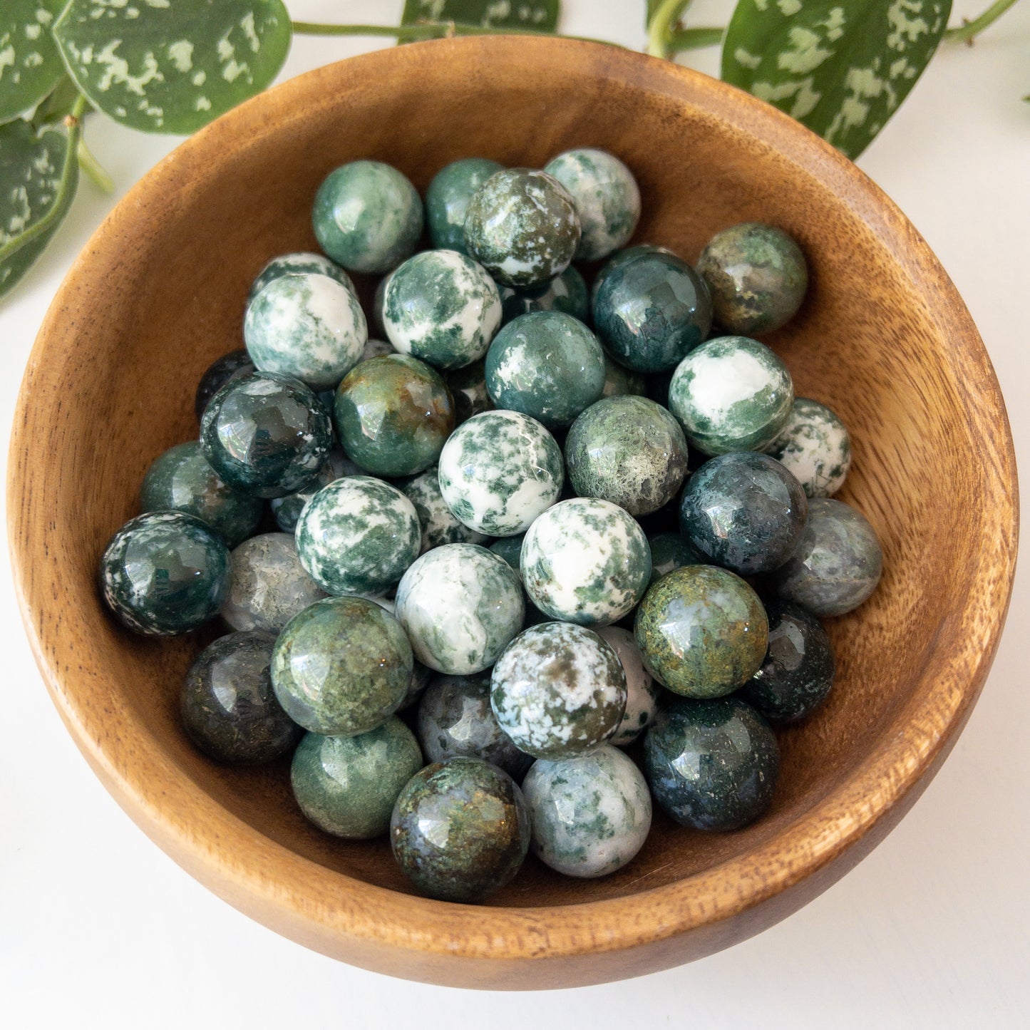 Moss Agate Mini Sphere