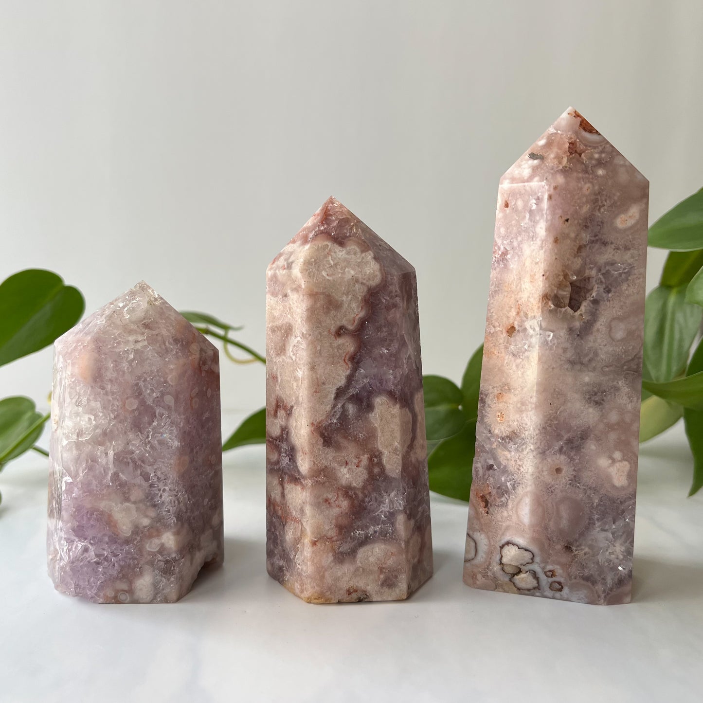 Amethyst Flower Agate Statement Tower • You Choose