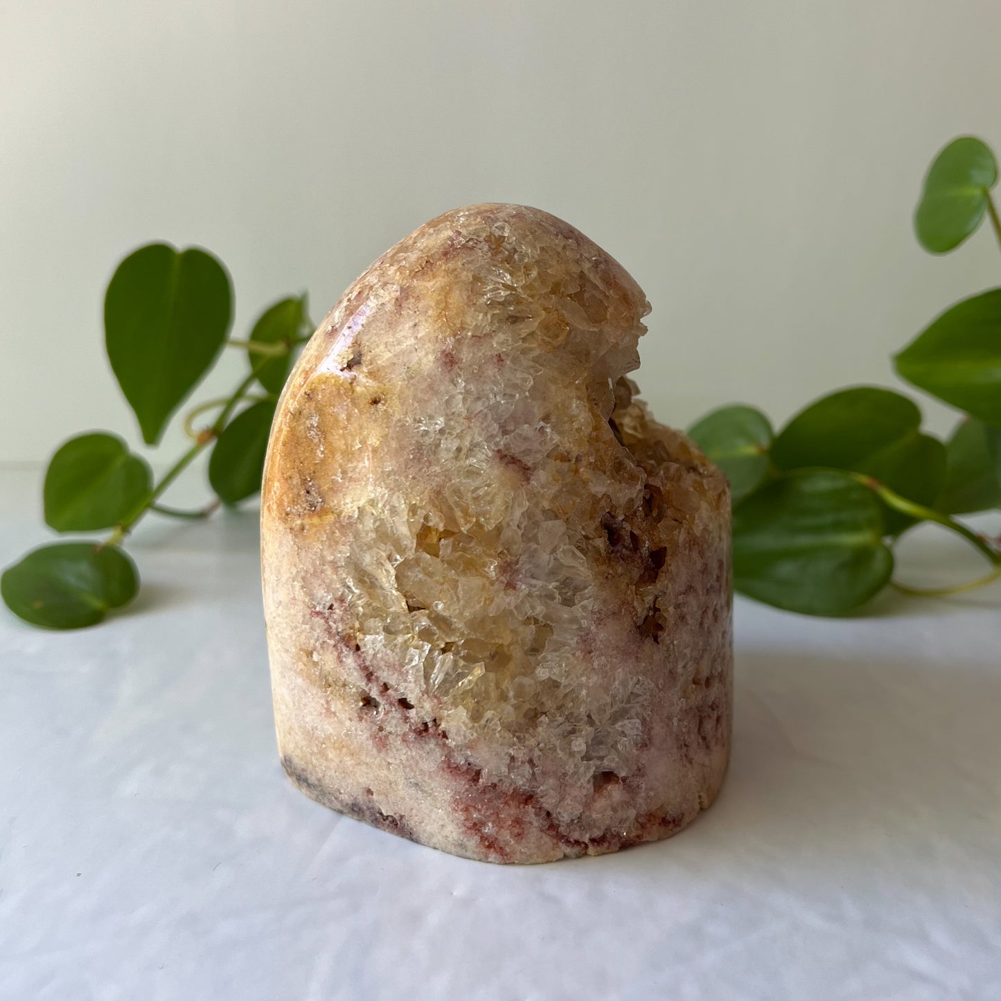 Pink Amethyst Cut-base Freeform (D)
