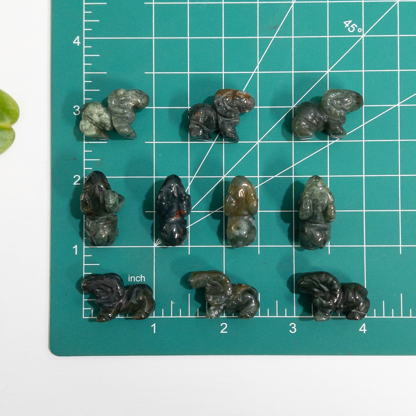 Mini Moss Agate Ram / Goat