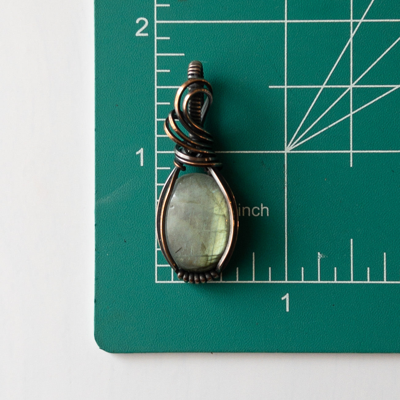 Labradorite Copper Wrapped Pendant