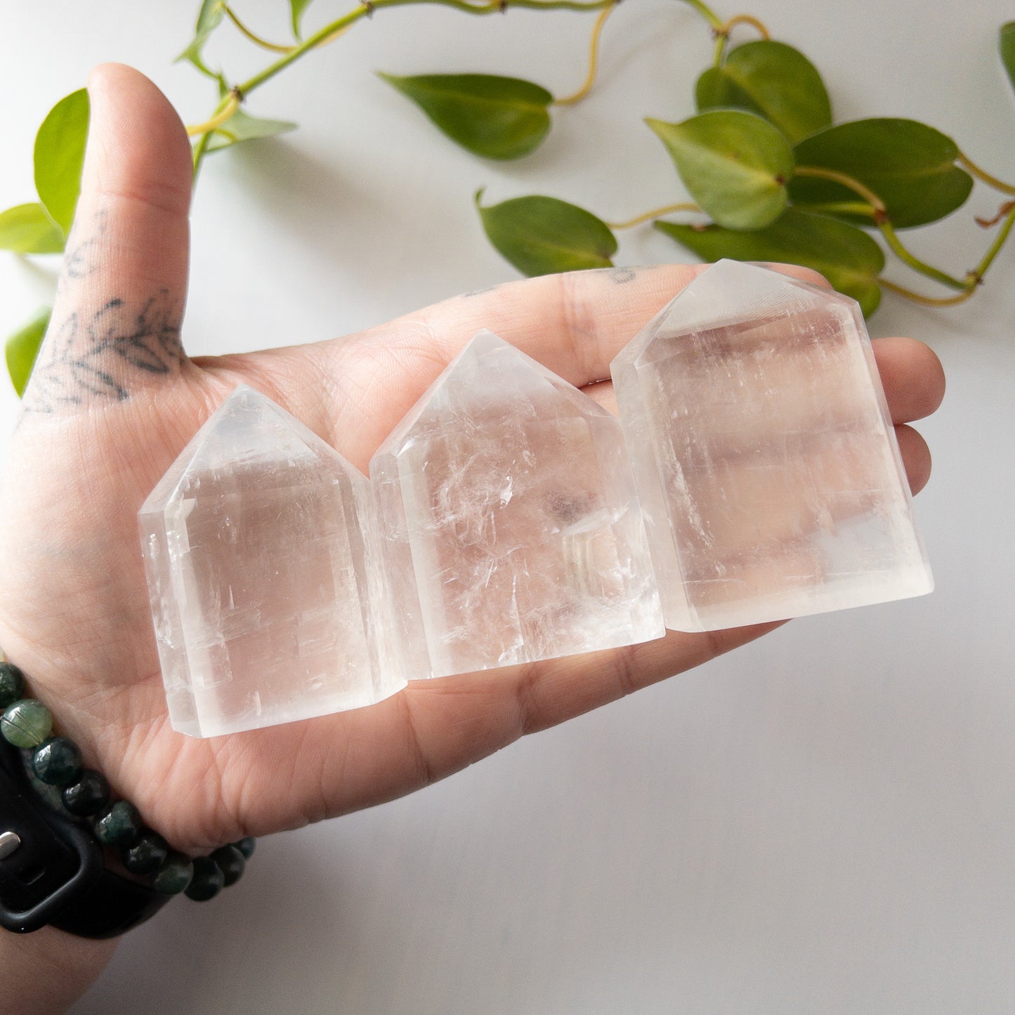 Clear Calcite Towers