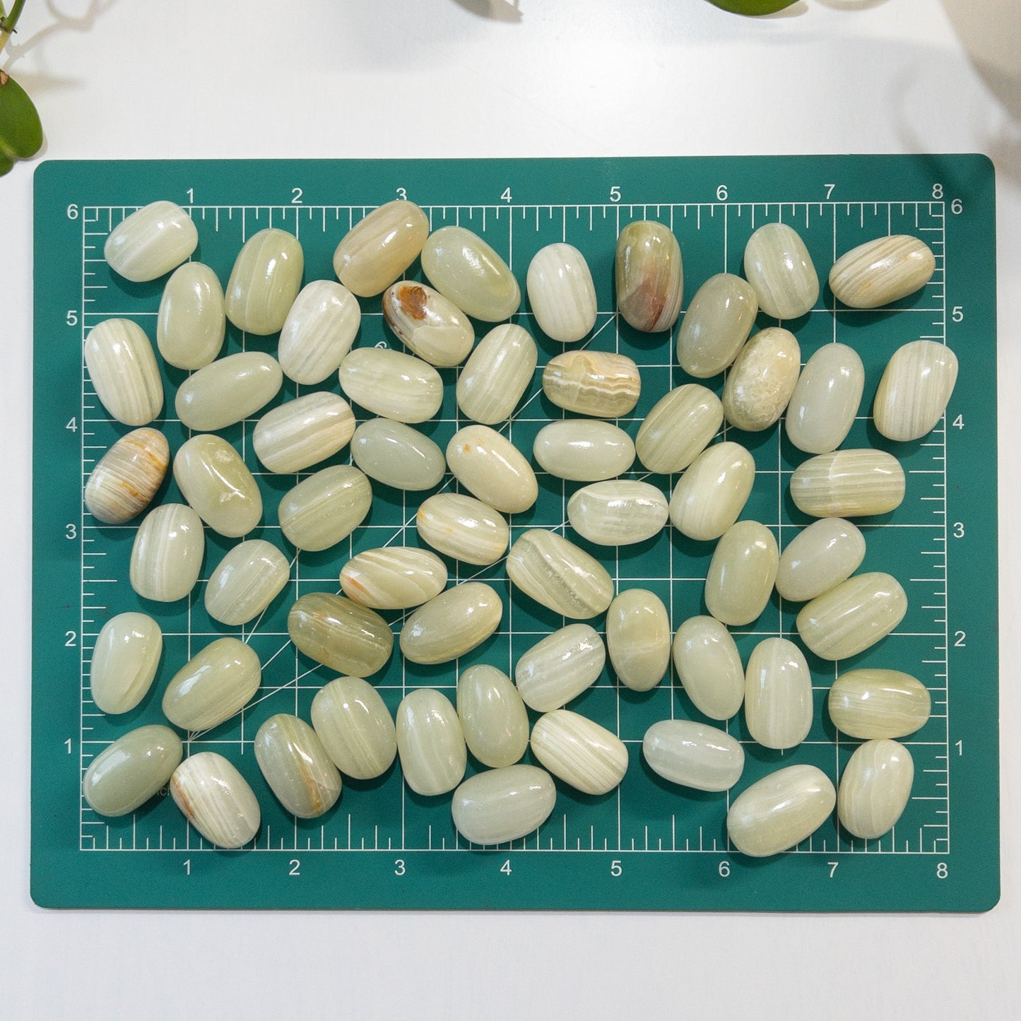 Banded Green Calcite Tumble