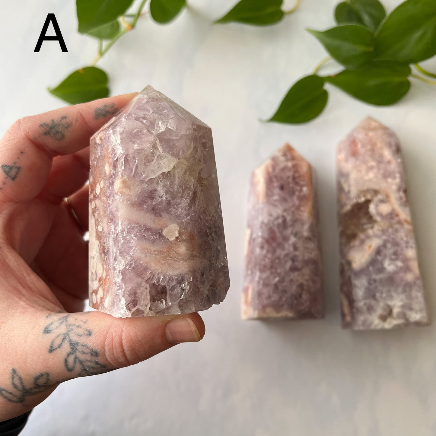 Amethyst Flower Agate Statement Tower • You Choose