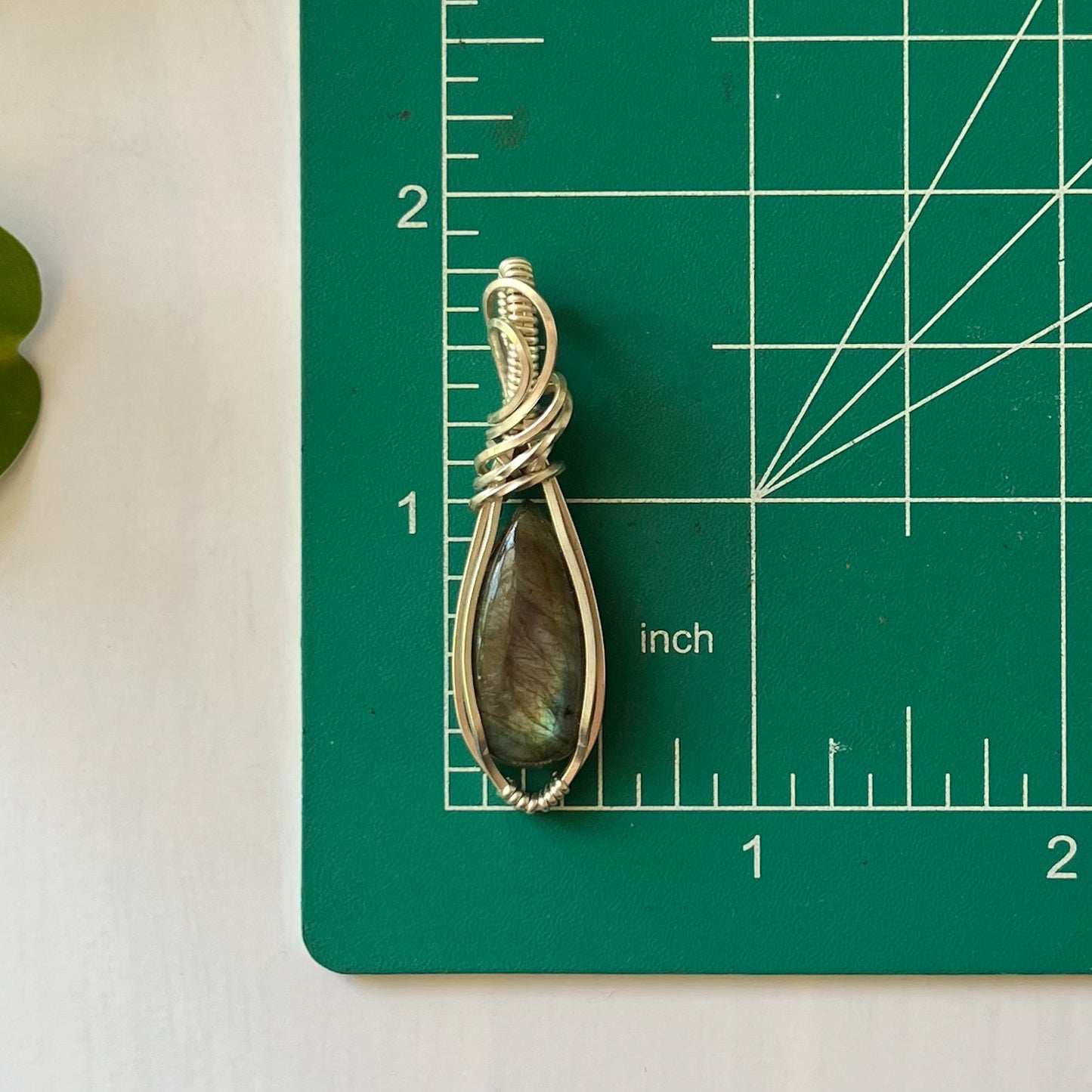 Labradorite Sterling Silver Wrapped Pendant