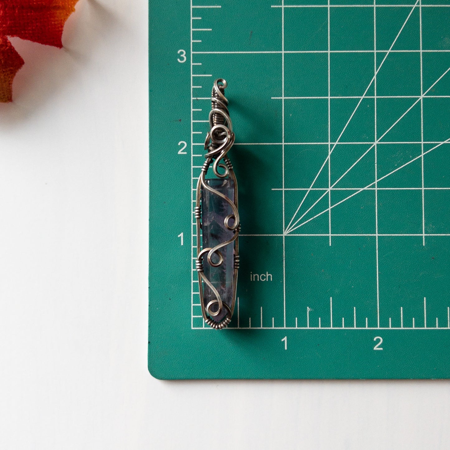 Brazilian Amethyst Antiqued Sterling Silver Pendant
