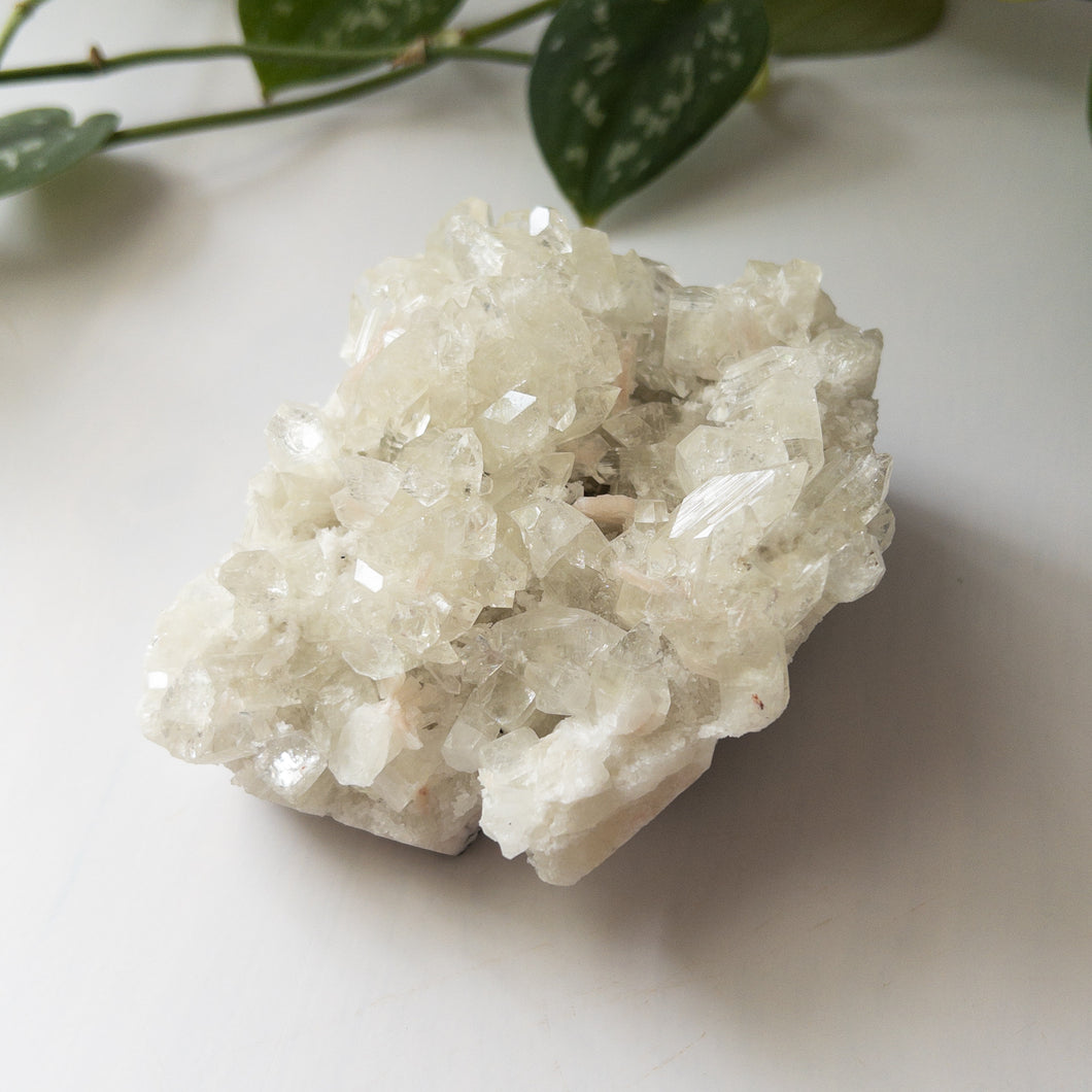 Apophyllite With Calcite & Stilbite Specimen