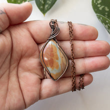 Load image into Gallery viewer, Polychrome Jasper &amp; Copper Wrapped Pendant
