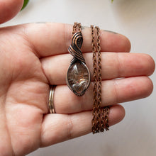 Load image into Gallery viewer, Garden Quartz &amp; Copper Wrapped Pendant
