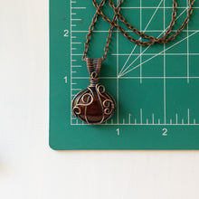 Load image into Gallery viewer, Pumpkin Pendant - Carnelian &amp; Copper B
