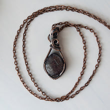 Load image into Gallery viewer, Iolite &amp; Copper Wrapped Pendant
