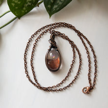 Load image into Gallery viewer, Fire Quartz &amp; Copper Wrapped Pendant
