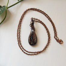 Load image into Gallery viewer, Eudialyte &amp; Copper Wrapped Pendant
