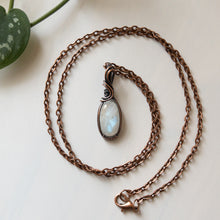 Load image into Gallery viewer, Moonstone &amp; Copper Wrapped Pendant
