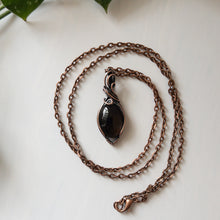 Load image into Gallery viewer, Smoky Quartz &amp; Copper Wrapped Pendant
